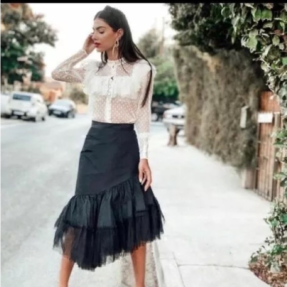 WICKED outfit! Sandra Mansour x H&M tulle high waist skirt - Picture 3 of 11